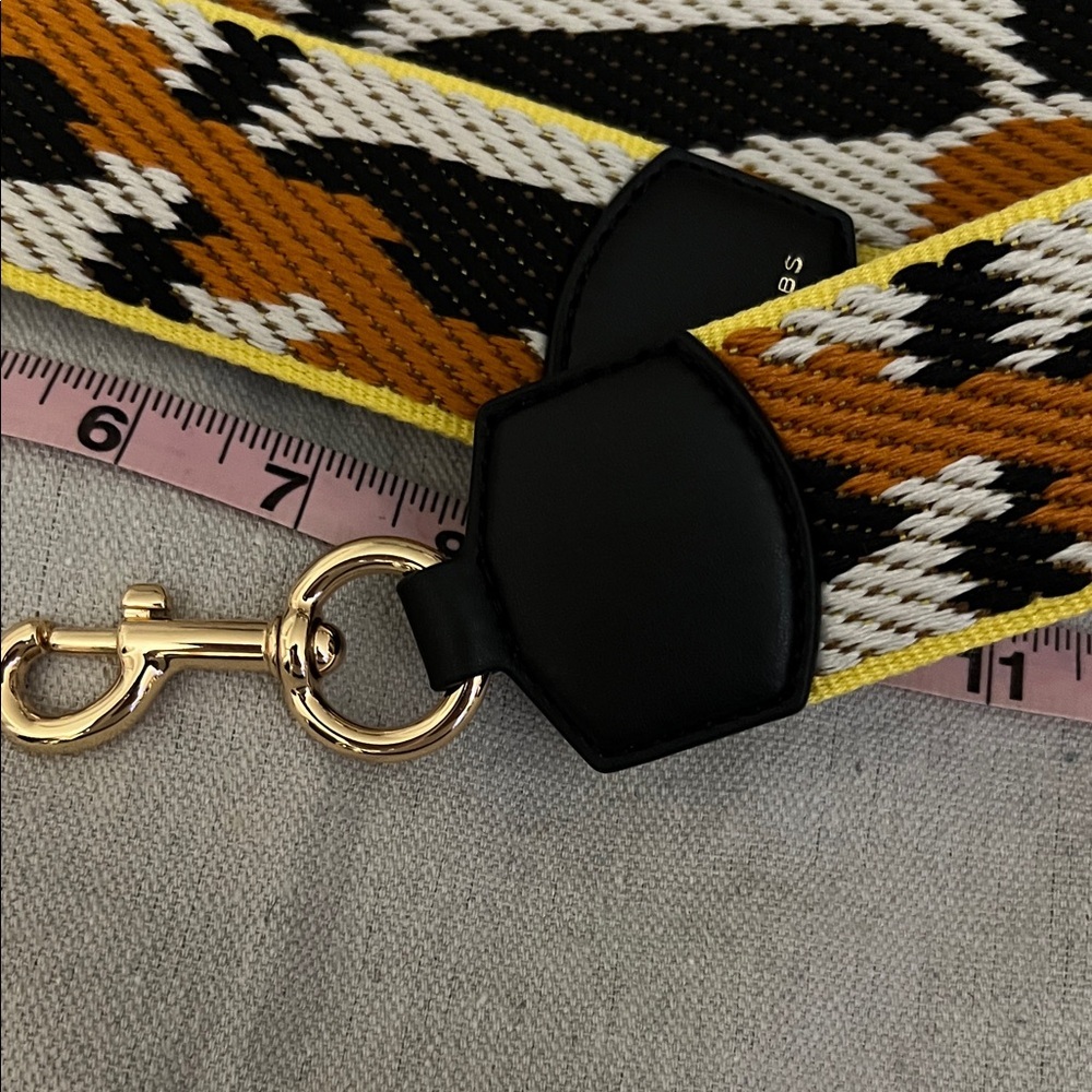 Marc Jacobs Black, Orange, White Crossbody Guitar Bag Strap - Picture 3 of 7